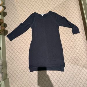 James Perse Navy cotton mini sweatshirt dress. Size 2 = Medium in James Perse